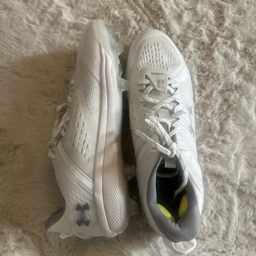Under Armour Yard‎ Low MT TPU Baseball Cleats Mens Size 14 White 3025591-100